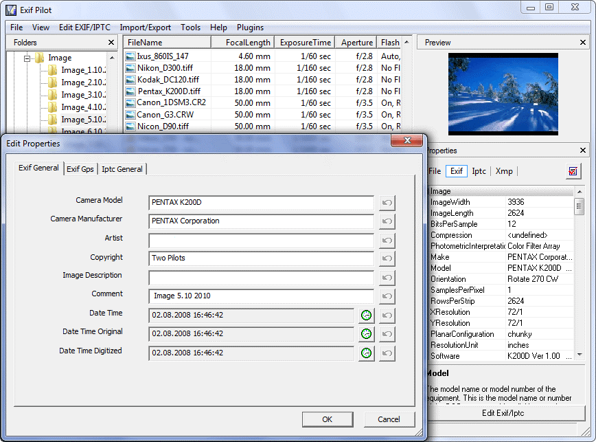 edit exif data windows 10
